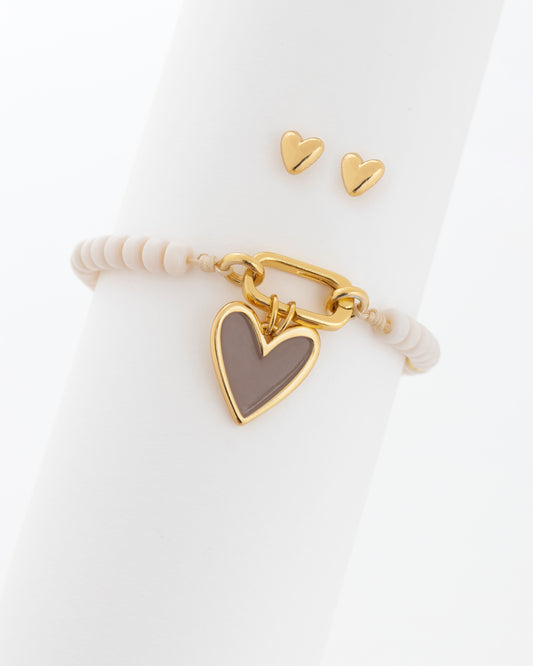 Broche máximo corazón Brown