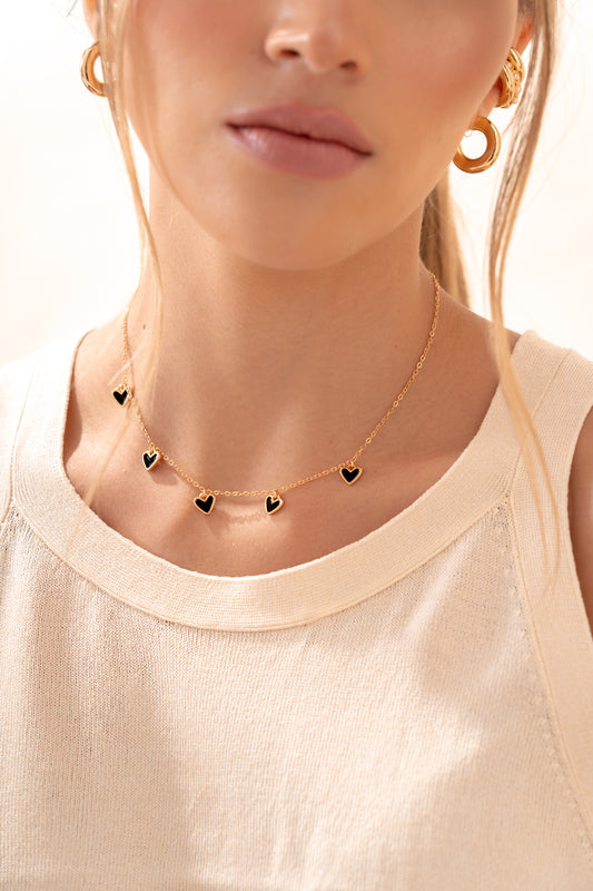 Choker multicorazones