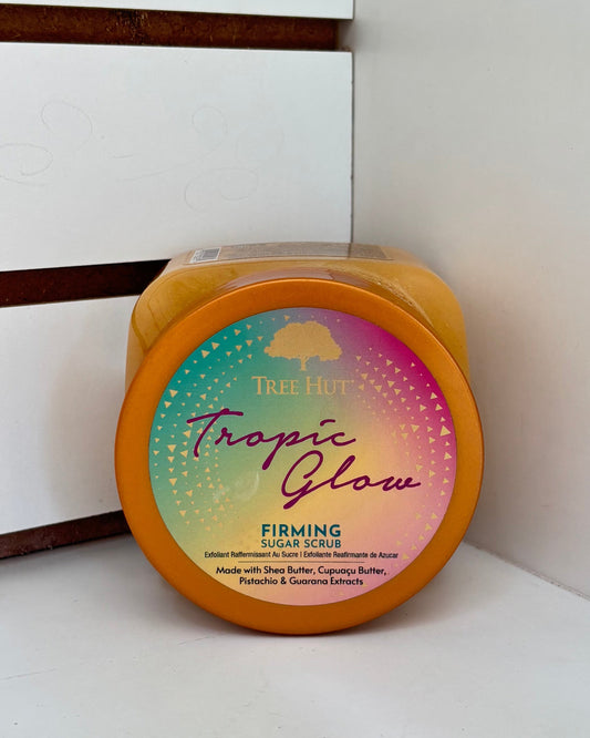 Exfoliante de azúcar TreeHut Tropic Glow - 510 gramos.