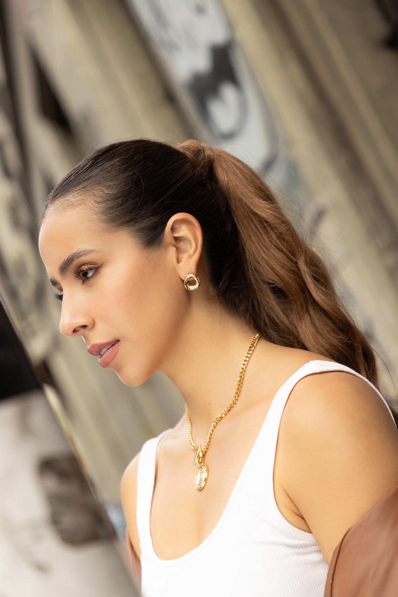 Aretes lazo entorche.