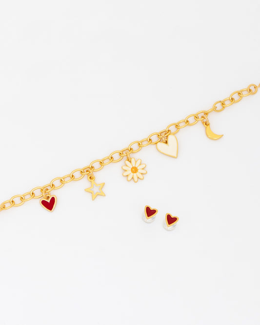 Pulsera multicharm margarita love.