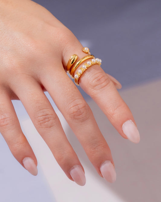 Setx3 anillos de perla