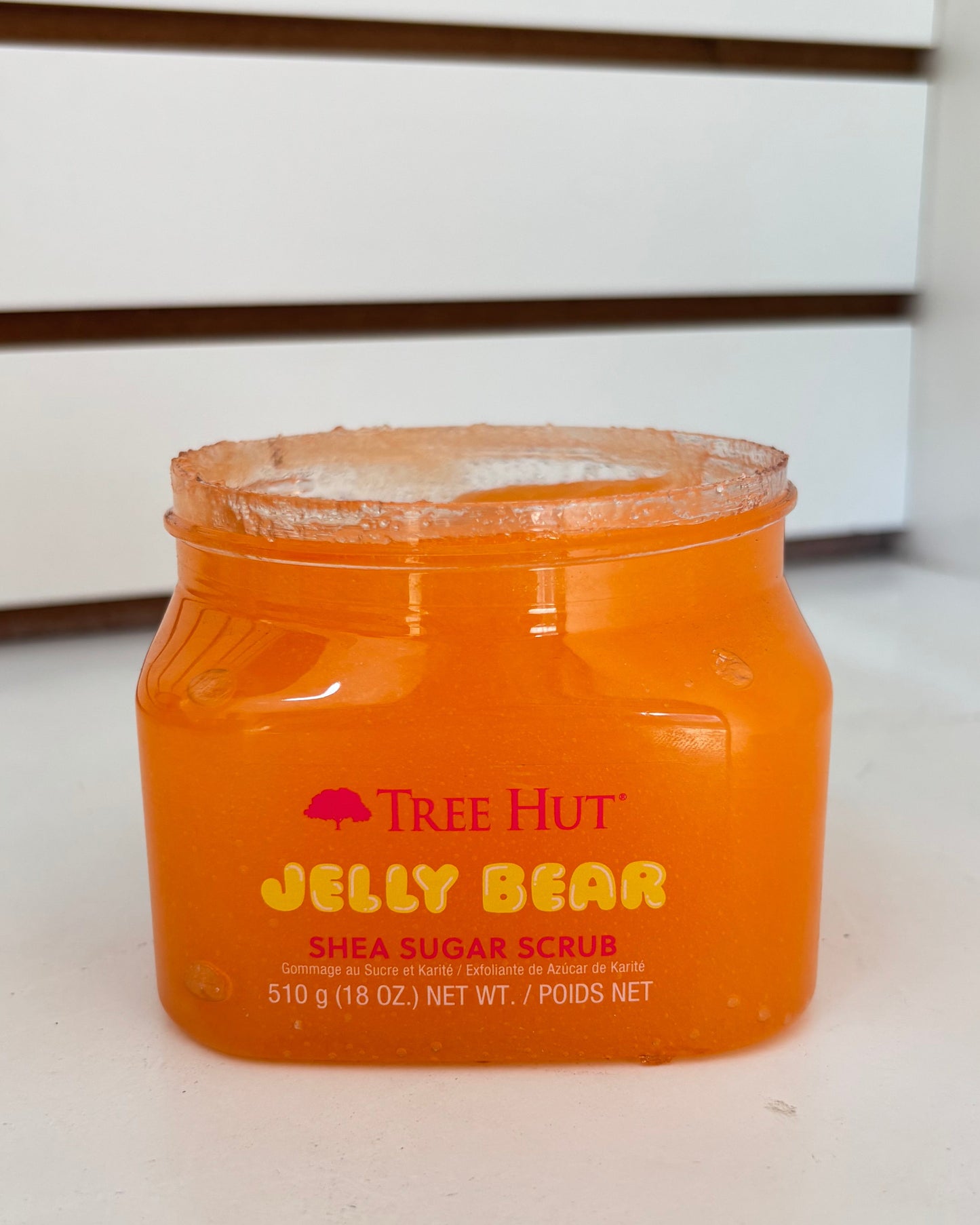 Exfoliante de azúcar TreeHut Jelly Bear - 510 gramos.