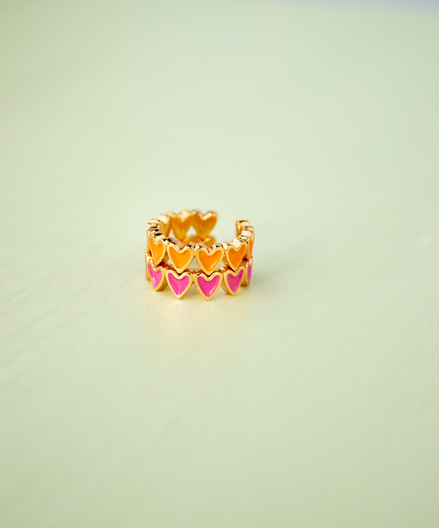 Setx2 earcuff multicorazones.