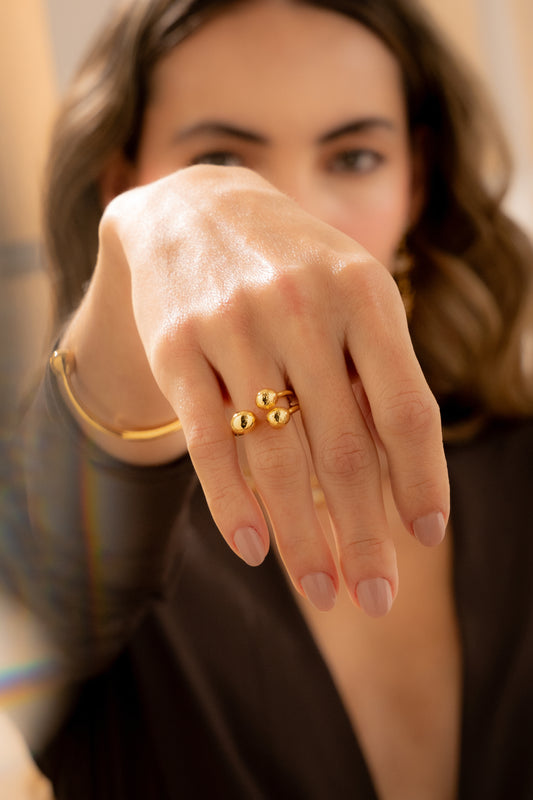 Anillo de 3 esferas.