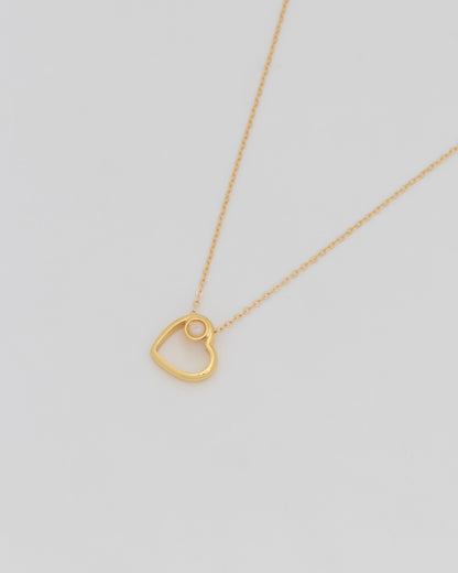 Collar de corazón para mamá.