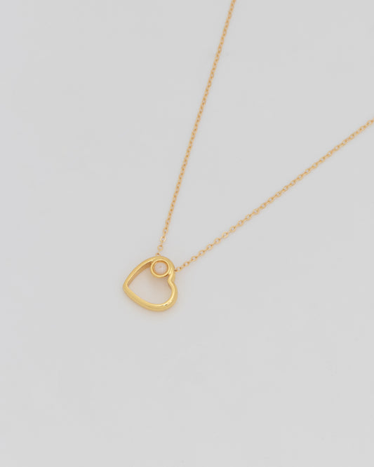 Collar de corazón para mamá.