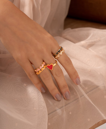 Setx2 anillos multicorazones.
