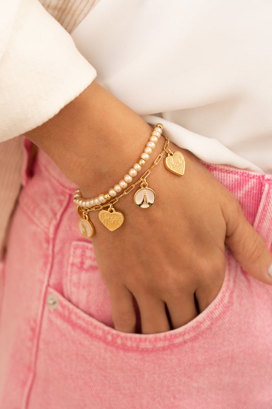 Pulsera “Dios te salve María” + empaque especial.