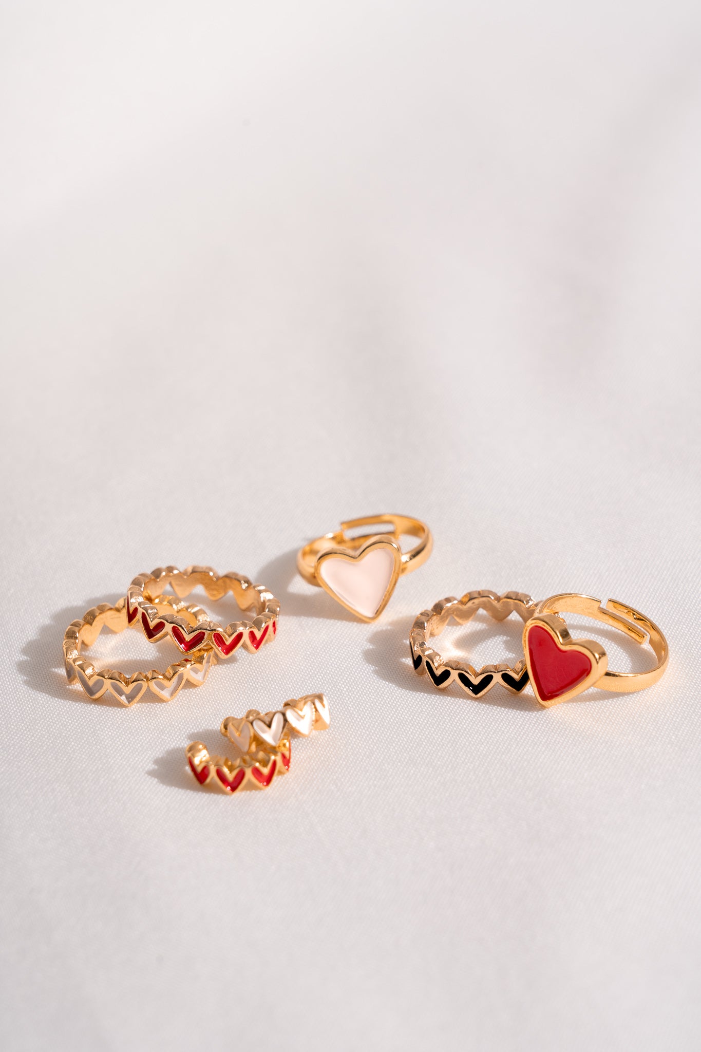 Setx2 anillos multicorazones.