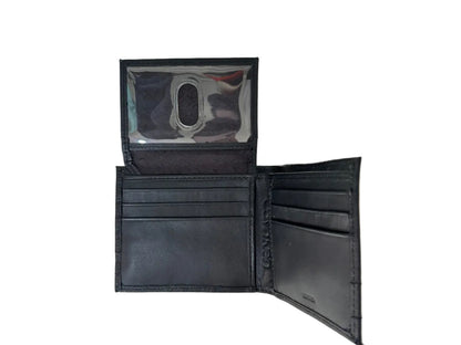 Billetera de cuero plegable, Calvin Klein.