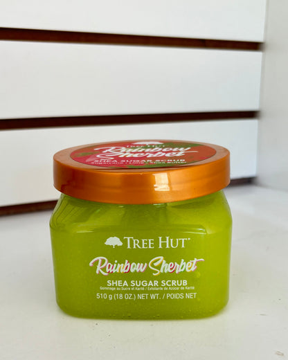 Exfoliante de azúcar TreeHut Rainbow Sherbet - 510 gramos.