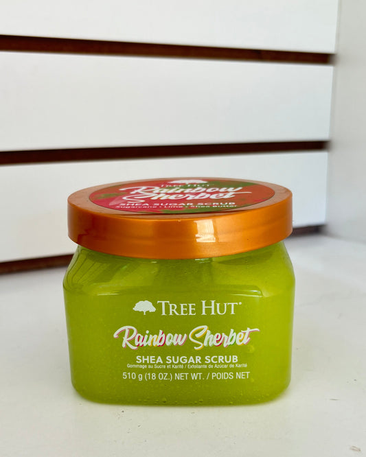Exfoliante de azúcar TreeHut Rainbow Sherbet - 510 gramos.