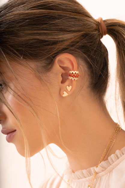 Setx2 earcuff multicorazones.