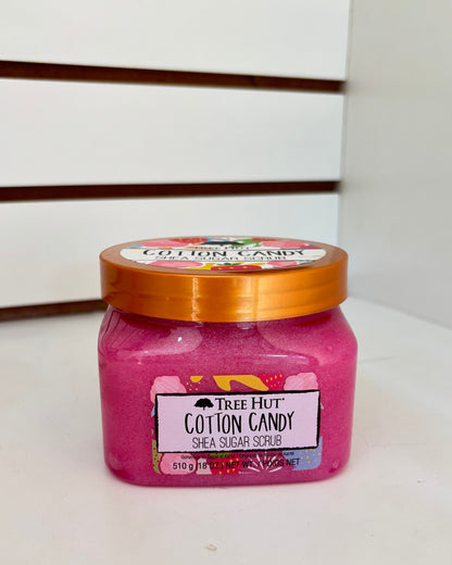 Exfoliante de azúcar TreeHut Cotton Candy - 510 gramos.