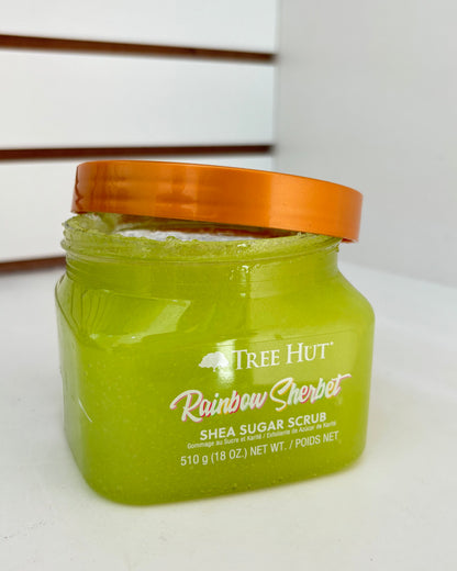 Exfoliante de azúcar TreeHut Rainbow Sherbet - 510 gramos.