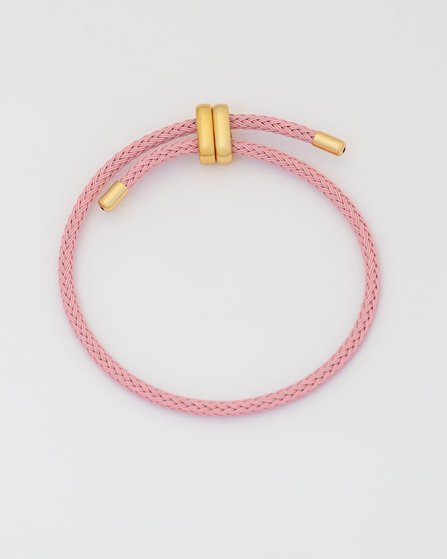 Pulsera personalizable rosa.