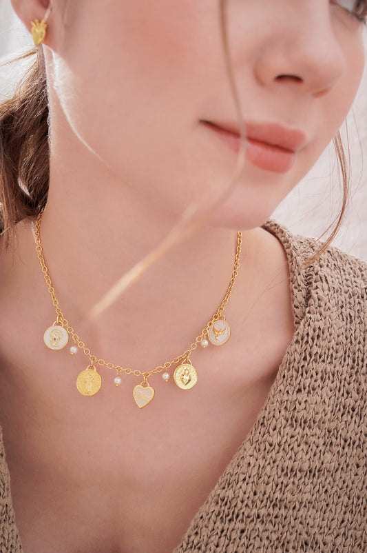 Collar multicharm religioso “nuevo”