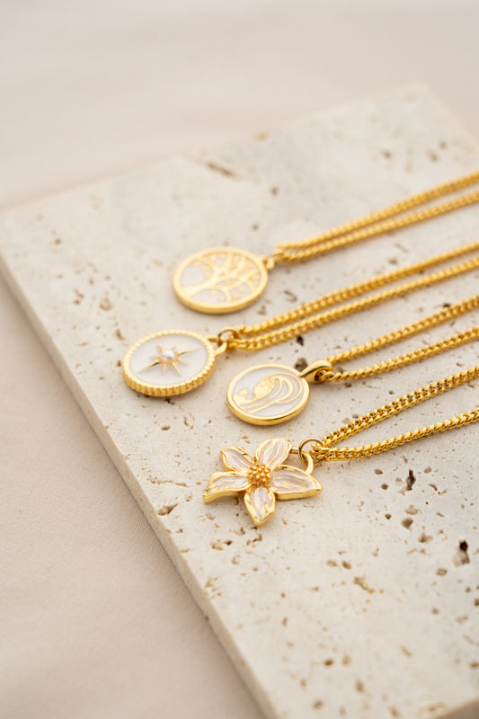 Collar de la virgen + aretes