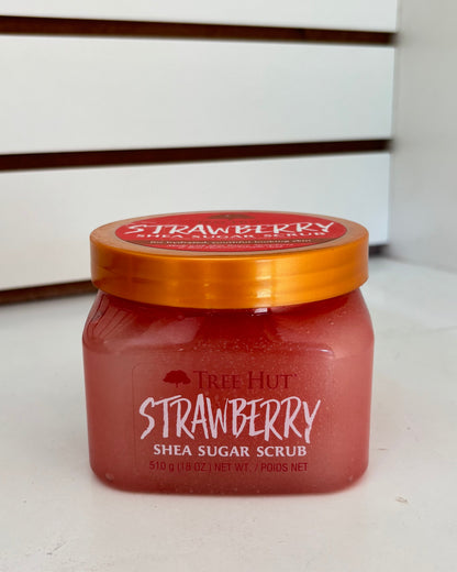Exfoliante de azúcar TreeHut de Fresa - 510 gramos.