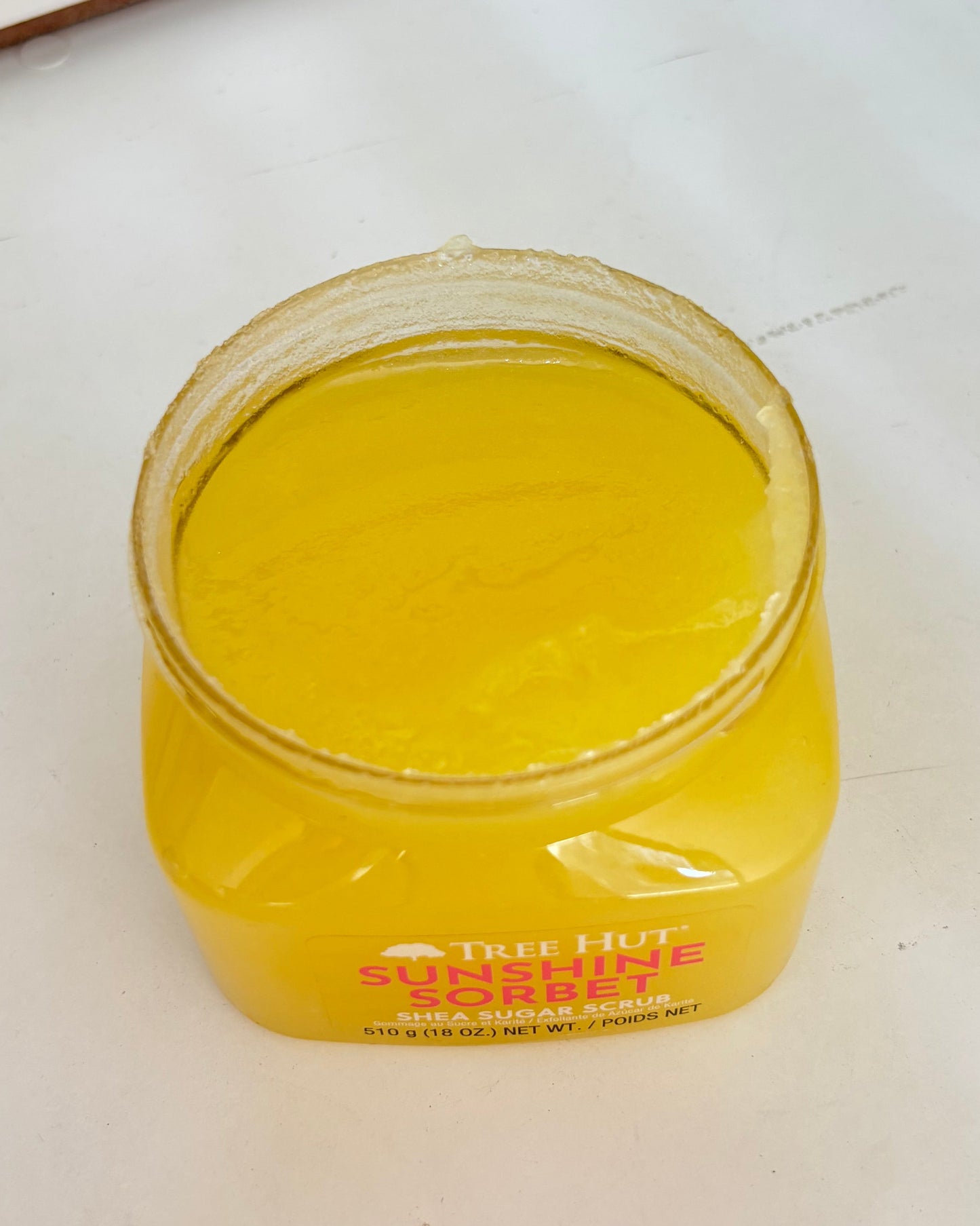 Exfoliante de azúcar TreeHut Sunshine Sorbet - 510 gramos.