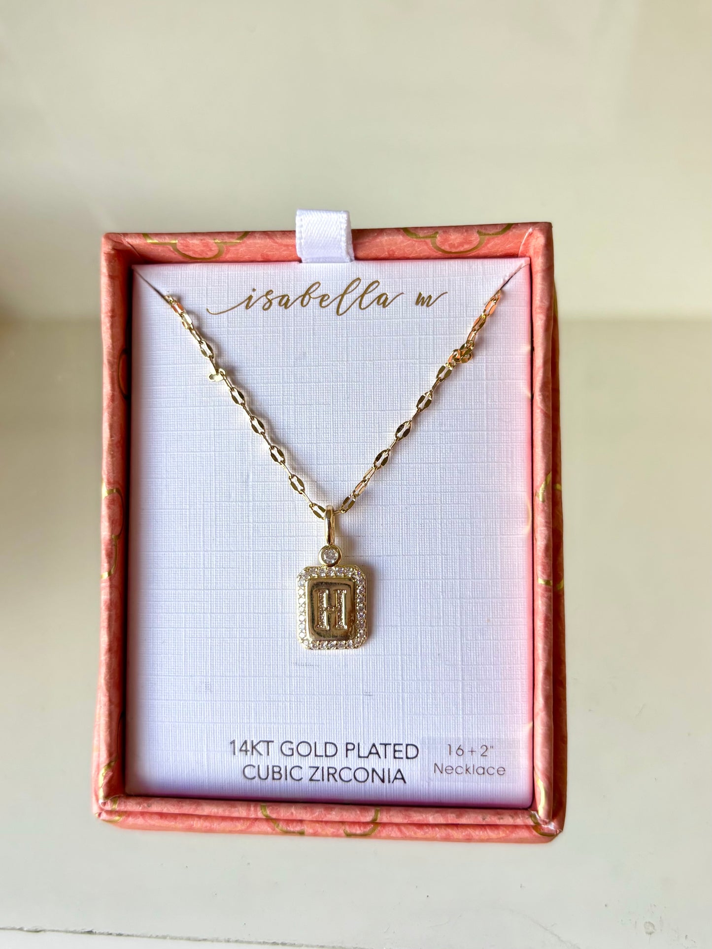 Cadenita de inicial plata 925 + baño de oro 14kt