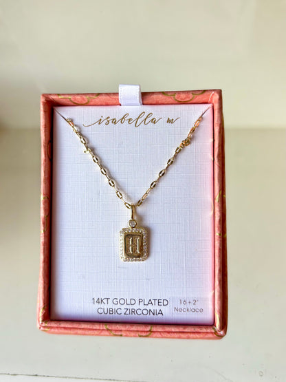 Cadenita de inicial plata 925 + baño de oro 14kt