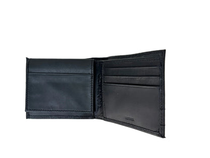 Billetera de cuero plegable, Calvin Klein.