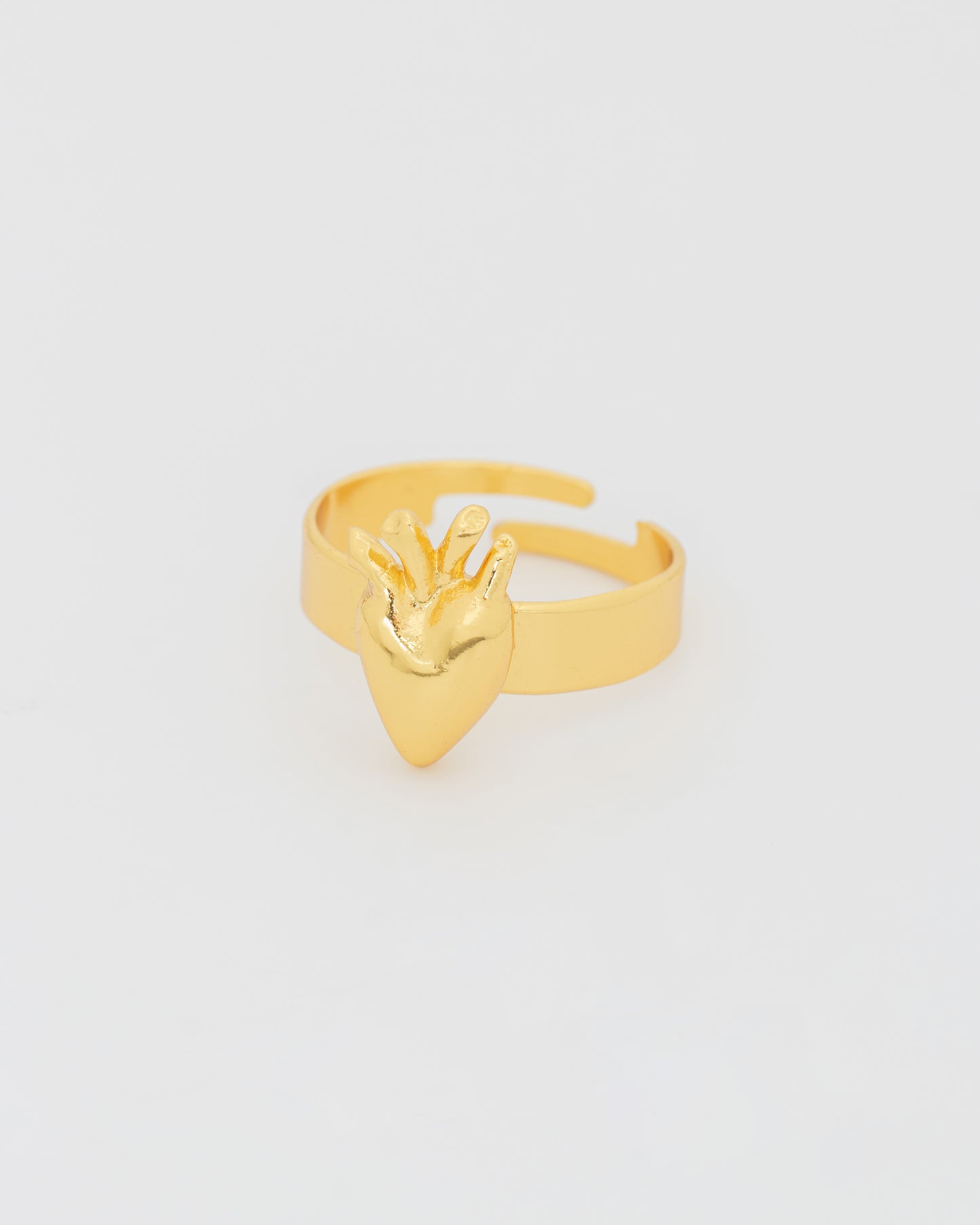 Anillo corazón anatómico