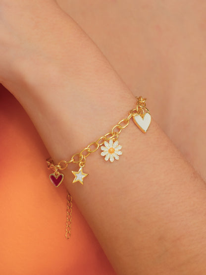Pulsera multicharm margarita love.
