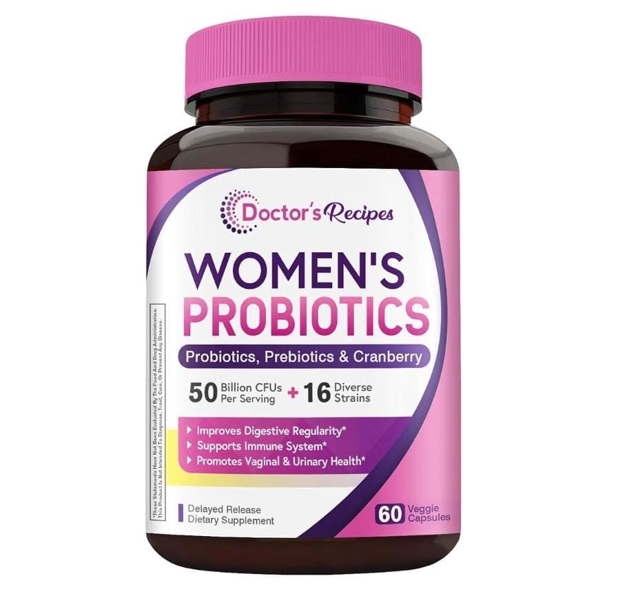 Probiótico, prebiotico + cranberry
