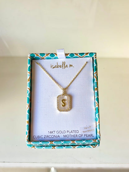 Cadenita de inicial plata 925 + baño de oro 14kt