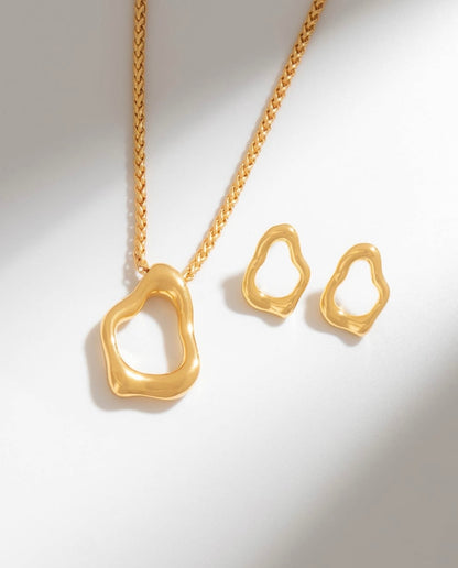 Set estilo silueta amorfa