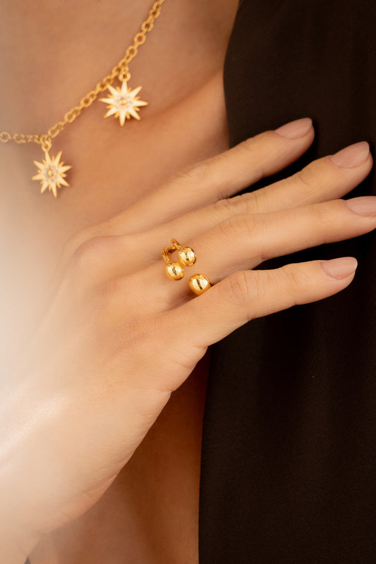 Anillo de 3 esferas.