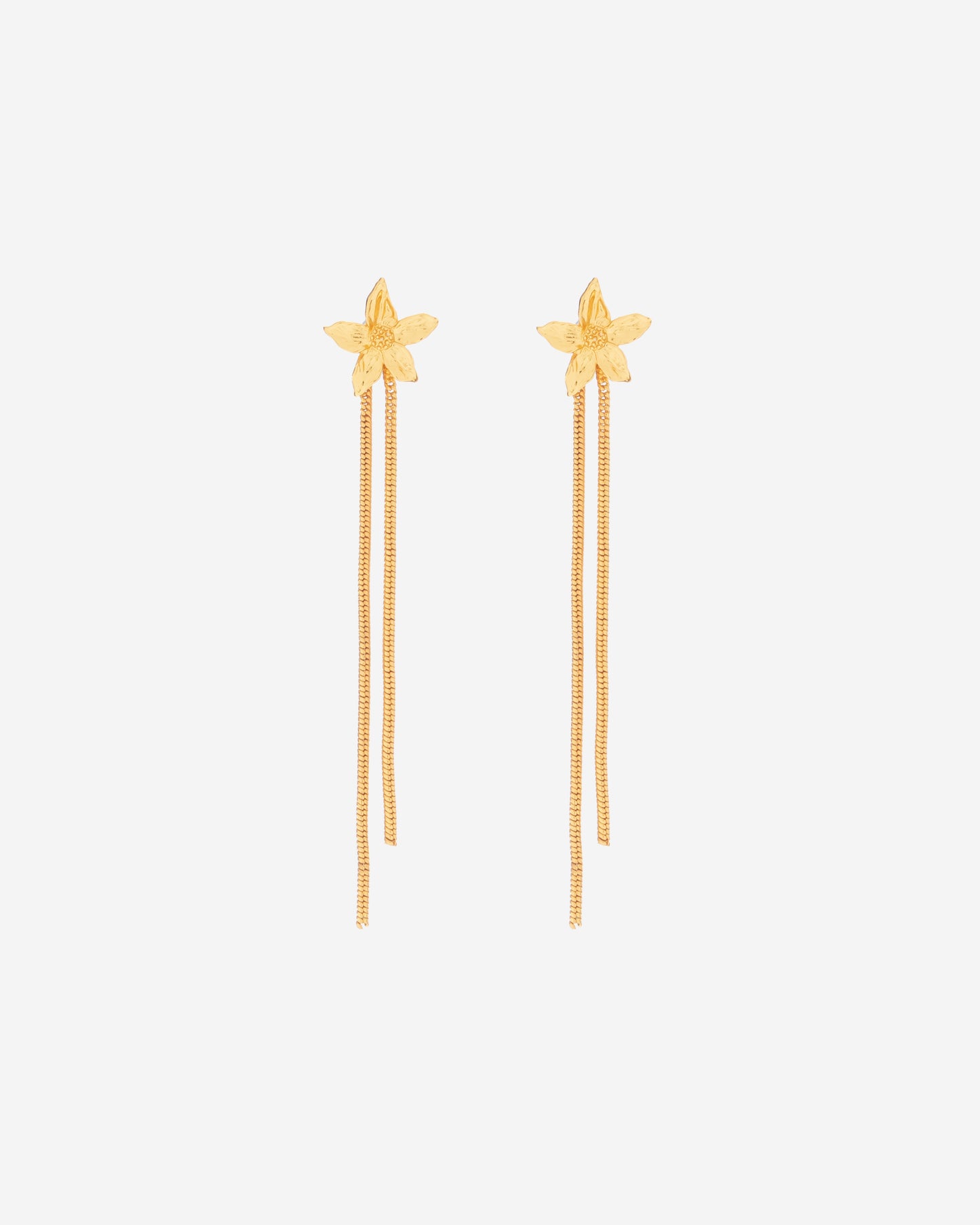 Aretes 2 en 1 flor.