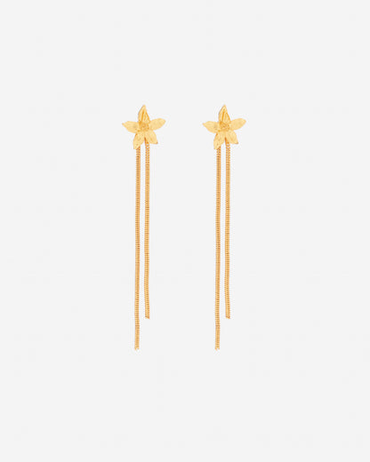 Aretes 2 en 1 flor.