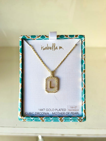 Cadenita de inicial plata 925 + baño de oro 14kt
