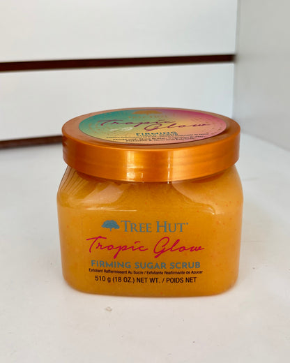 Exfoliante de azúcar TreeHut Tropic Glow - 510 gramos.