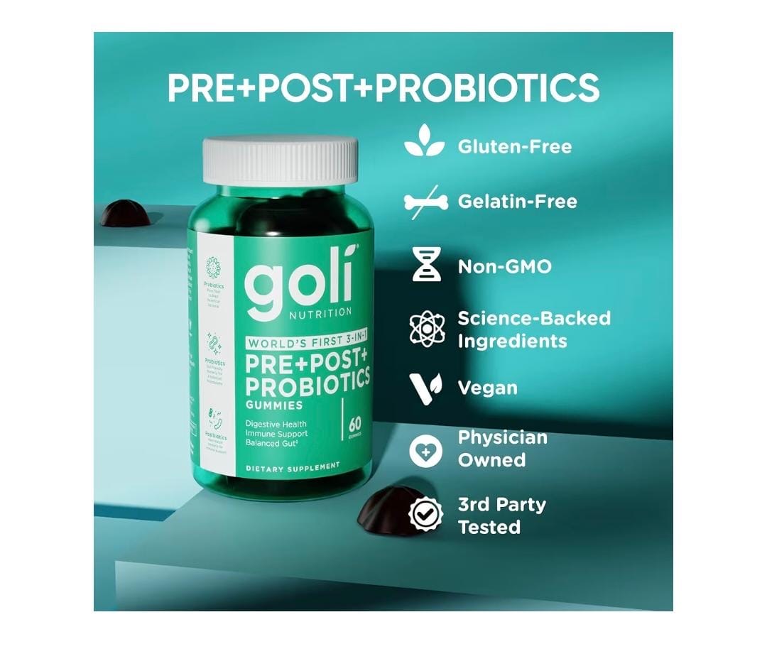 Gomitas GOLI pre+post+probióticos