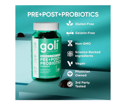 Gomitas GOLI pre+post+probióticos