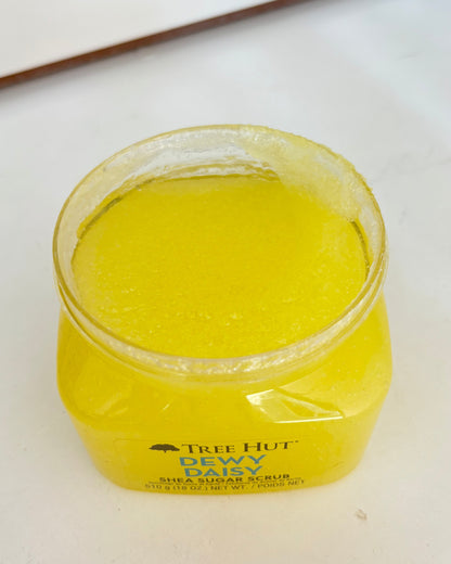 Exfoliante de azúcar TreeHut Dewy Daisy - 510 gramos.